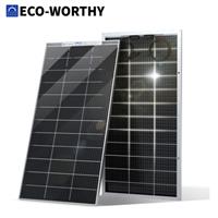 ECO-WORTHY Bifacial 12V 200W 195W Mono Solar Panel for Home Motorhome Camper Van