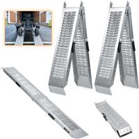 2 x Ramps Steel Folding Pair 1.8 Metre 400KG Trailer Motorbike Ride On Mower