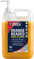 Orange Beaded Hand Cleaner Gel 5L Moisturiser Cleans Oil Spear & Jackson