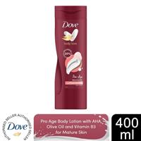 Dove Pro Age Body Lotion with AHA, Olive Oil & Vitamin B3 For Mature Skin, 400ml