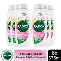 Radox Mineral Therapy Shower Gel Feel Moisturised Mood Boosting Fragrance, 3pk