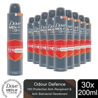 Dove Anti-Perspirant Men+Care Advanced Anti-Bac Odour Defence 72H Deo 200ml,30pk