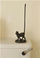 Cat Toilet Roll Holder Metal Stand Bathroom Kitchen Home Decor Free Standing
