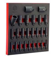 25Pc 1/2" Drive Deep Impact 12-Point Socket Set 8-36mm - Britool Hallmark