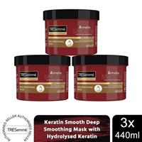 TRESemme Keratin Smooth Deep Smoothing Mask with Hydrolysed Keratin, 3x of 440ml