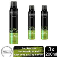 TRESemme Curl Definition Hair Mousse with Long Lasting Control, 3x of 200ml