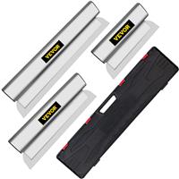 VEVOR Drywall Skimming Blade Putty Knife Combo 10/16/24in Finishing Trowel Tool