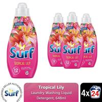 Surf Laundry Washing Liquid Detergent Tropical Lily 2.6 Litre, 96 Washes