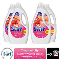 Surf XXXL Laundry Washing Liquid Detergent Tropical Lily 10.8L, 400 Washes