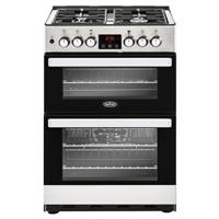 Belling Cookcentre 60cm Dual Fuel Range Cooker 4 Stainless Steel 60DF Grade C