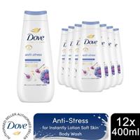 Dove Advanced Care Bodywash Anti-Stress for 24H Renewing Micromoisture, 12x400ml