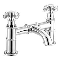 Mayfair Tait Cross Head Traditional Style Chrome Finish Bathroom Bath Filler Tap