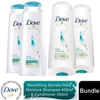 Dove Nutritive Solutions Daily Moisture, (400ml Shampoo & 350ml Conditioner)
