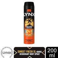 Lynx Sunset Fresh Men's Deodorant Body Spray, 200ml