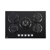 Belling 75cm 5 Built-in Burner Gas Through Glass Hob Black GTG753RI
