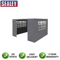 Sealey Dellonda Premium Walls/Doors/Windows for Gazebo Fits 2 x 2m Grey DG145