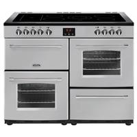 Belling Farmhouse 110cm Electric Range Cooker With 5 Hob Silver 110E