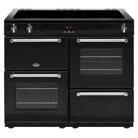 Belling Kensington 100cm Induction Range Cooker 5 Zone Hob Black 100Ei Grade C