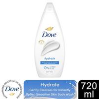Dove Body Wash 0% Sulfate SLES Nourishing Moisture Soft Smooth Skin, 720ml