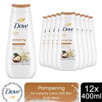 Dove Advanced Care Body Wash Pampering 24Hrs Renewing Micromoisture 400ml, 12pk