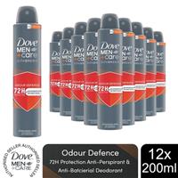 12x Dove Anti-Perspirant Men+Care Advanced Anti-Bac Odour Defence 72H Deo, 200ml