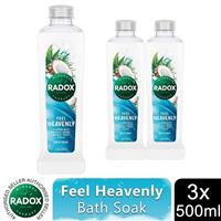 Radox Mineral Therapy Bath Soak Feel Heavenly with Minerals & Herbs 500ml, 3 Pk