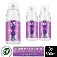 Cif Infinite Clean All in One Cleaner Reload Lavender & Eucalyptus,3 Pk of 590ml
