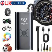 UK Car Tyre Inflator Cordless Digital USB Rechargeable Tire Air Compressor Pump