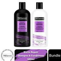 Tresemme Shampoo & Conditioner Bundle 680ml Each - Biotin Repair