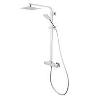 Tavistock Index Shower System Valve Chrome Cool Touch Valve Two Heads Square