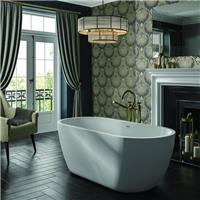 Trojan Alcora Freestanding Bath 1555 x 750mm Twin Skin White Acrylic