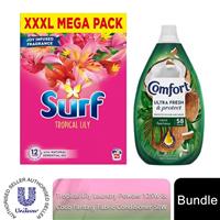Surf Tropical Lily Washing Powder 125W with Comfort Coco Conditioner 58W
