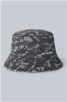 Mens Animal Miles Printed Bucket Hat (60Cm) In Black Camo - One Size