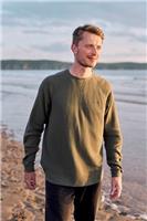 Mens Animal Jude Waffle Long Sleeve T-Shirt In Khaki - XS - XS Regular