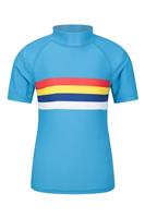 Mountain Warehouse Kids Rash Vest Printed Short Sleeves Swimming Childrens Top