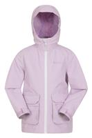Mountain Warehouse Kids Patch Pocket Waterproof Jacket Children Warm Fleece Coat