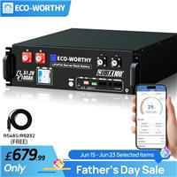 48V 100Ah LiFePO4 Battery Lithium Server Rack Battery WiFi Bluetooth Home V4.0