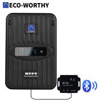 40A 12V 24V MPPT Bluetooth Solar Panels Charger Controller Regulator Li-Battery