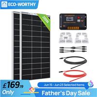 400W 390W 12V Solar Panel Kit with Brackets for Motorhomes Camper Vans
