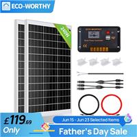 ECO-WORTHY 12V 240W Solar Panel Kit for Battery Charger Caravan Motorhome