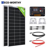 ECO-WORTHY 12V 390W 400W Solar Panel Kit with Brackets for Motorhomes Camper