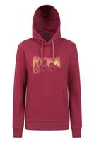 Mountain Warehouse Women's Hoodie Ombre Mountains Print Ladies Regular Pullover - 6-8 Regular