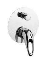Crosswater Komo Shower Valve Concealed Single Lever Manual with Diverter Chrome