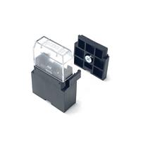 In-line Automotive Blade Fuse Holder & Cover - With Mounting Plate