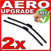 For Ford Fiesta MK6 Hatch Aero VU Front Flat Windscreen Wiper Blades 22/16 Inch