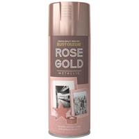 x1 Rust-Oleum Multi-Purpose Premium Spray Paint 400ml Metallic Rose Gold