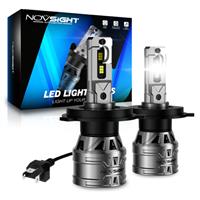 NOVSIGHT Pair H4 9003 HB2 LED 90W 22000LM Hi/Low Beam Headlight Kit Bulbs 6500K