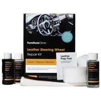 Leather Steering Wheel Repair Kit - Leather Dye (Black) to Restore Colour