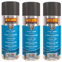 Hycote Grey Primer Aerosol Spray Paint Car Multi-Purpose Preparation 400ml x3