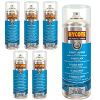 Hycote Matt Lacquer Fast Drying Aerosol Spray Paint 400ml *6
